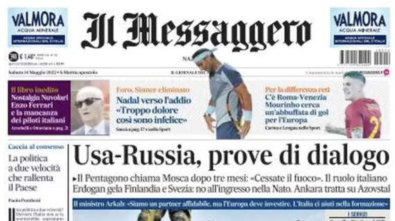 Il Messaggero: "C'è Roma-Venezia: Mourinho cerca un'abbuffata di gol per l'Europa"