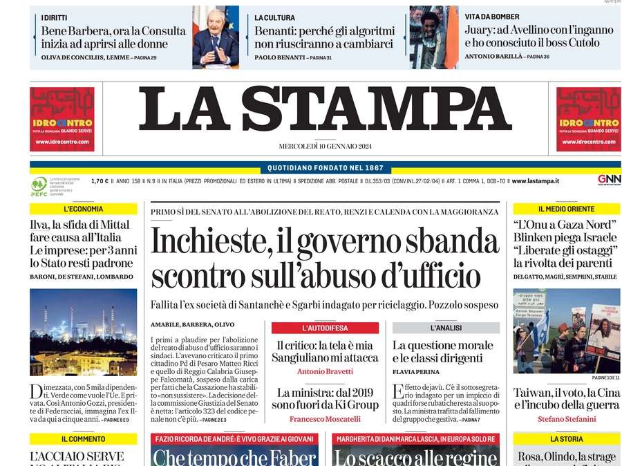 La Stampa: "Juary: 'Ad Avellino con l'inganno e ho conosciuto il boss Cutolo'"