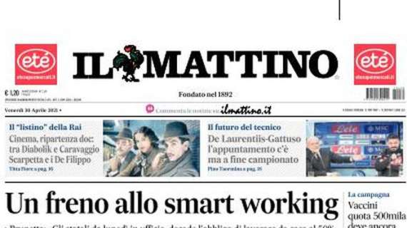 Il Mattino: "De Laurentiis-Gattuso, l'appuntamento c'è ma a fine campionato"
