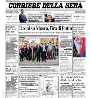 L'apertura del CorSera sulla manovra stipendi: "La Juve patteggia, Agnelli a processo"