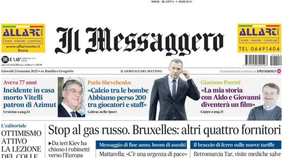 Il Messaggero: "Sheva: 'Calcio tra le bombe. Abbiamo perso 200 tra giocatori e staff"