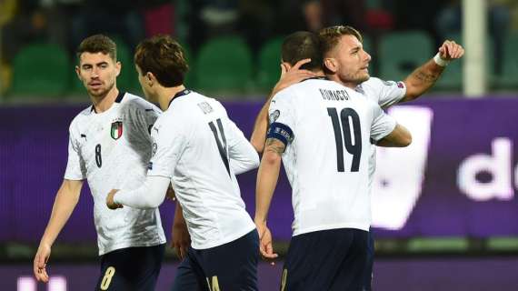 Nove gol, dieci su dieci, undici consecutive: 9-1 storico per l'Italia