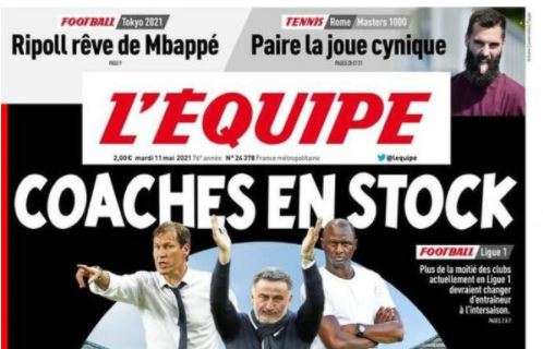 L'Equipe: "In Ligue 1 tanti cambi in panchina. Al Lione Vieira può sostituire Garcia"