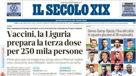 Il Secolo XIX: "Genoa-Samp-Spezia, l'ONU del calcio: in squadra giocatori di 36 nazionalità"
