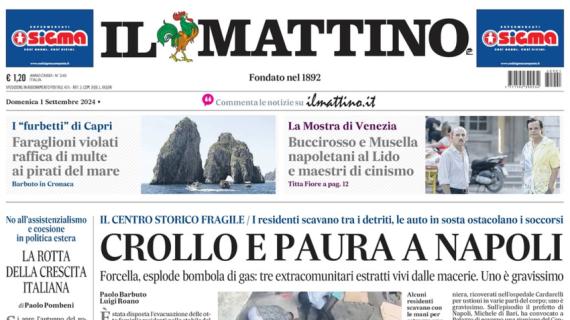 Il Mattino in prima pagina: "Nel segno di Lukaku"