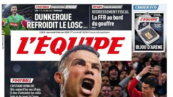 L'Equipe celebra i 40 anni di Cristiano Ronaldo: "Inclassificabile"