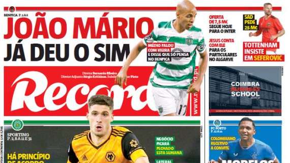 Le aperture portoghesi - Joao Mario al Benfica entro 48 ore. CR7 rinnova con la Juve?