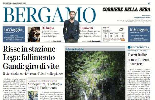 Atalanta, Corriere di Bergamo in taglio basso: "Gritti, una vita da vice Gasperini"