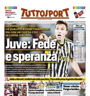 Chiesa tra i protagonisti di Roma-Juventus, Tuttosport apre così: "Fede e speranza"