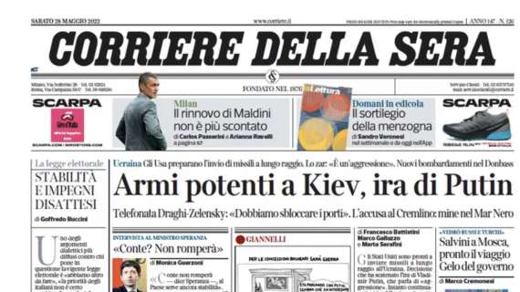 Corriere della Sera: "Milan, terremoto Maldini sulla festa scudetto: il rinnovo non è più scontato"