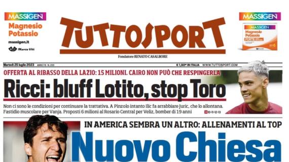 Tuttosport in prima pagina: "Nuovo Chiesa, Juve in mano"