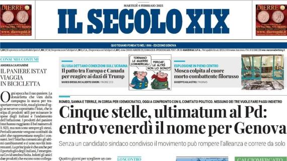 L'apertura de Il Secolo XIX è sul mercato del Genoa: "L'ultimo colpo per il Grifone è Cuenca"