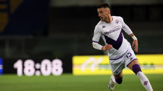 Terzic ko nella Fiorentina: il terzino rischia due settimane di stop. Col Milan torna titolare Biraghi