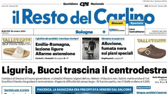 Crisi Bologna. Il Resto del Carlino: "Caccia ai 3 punti. Oggi a Cagliari vietato sbagliare"