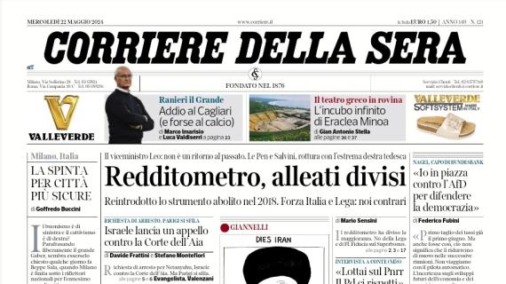 L'apertura del CorSera sulla scelta di Ranieri: "Addio al Cagliari (e forse al calcio)"