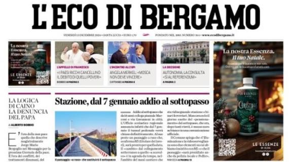 L'Eco di Bergamo sulle parole di Percassi: "Anno straordinario, però piedi per terra"