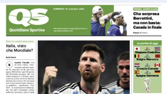 Messi raggiunge quota 8 reti nei Mondiali, l'apertura di QS: "Come Diego, rivincita Leo"