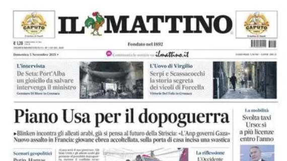 Il Napoli si aggiudica il derby, la prima pagina de Il Mattino: "Salto in alto"