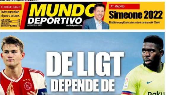 Mundo Deportivo sul mercato del Barça: "De Ligt dipende da Umtiti"
