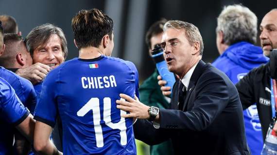 Mancini: "Chiesa l'ho visto bene, soprattutto nella seconda partita"