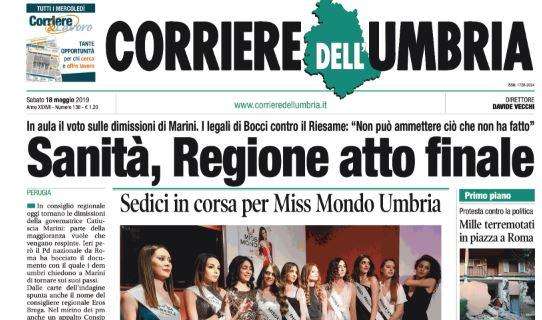 Il Corriere dell'Umbria: "Il Grifo inizia a Verona la caccia alla A"
