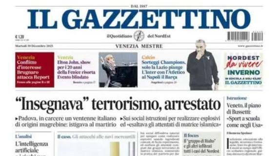 Il Gazzettino: "Sorteggi Champions, solo la Lazio piange"