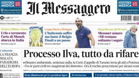 Il Messaggero: "De Rossi e la Roma, ora viene il bello. Solo Rovella al centro della Lazio"