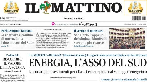 Il Mattino apre sul Napoli: "CamaleConte. Il tecnico cambia in ogni gara: il segreto vincente"