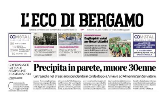 L'Eco di Bergamo: "Gasperini varerà un turnover importante tra Serie A ed Europa"