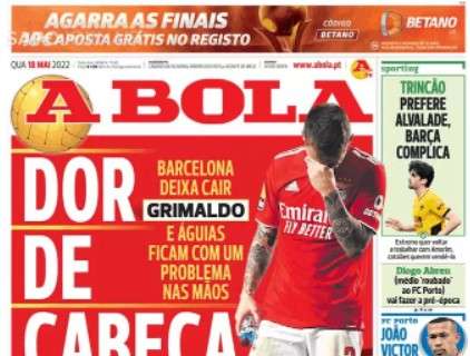 Le aperture portoghesi - Il Benfica alle prese con il problema Grimaldo