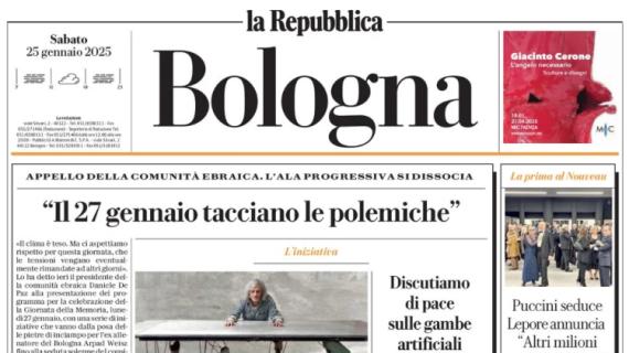 La Repubblica (ed. Bologna): "Bologna, che voglia. Stasera a Empoli per salire ancora"