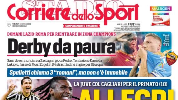 L'apertura del Corriere dello Sport: "Allegri frena. Congela il mercato e punta su Kean"