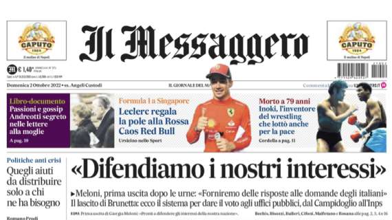 Roma corsara a San Siro, 2-1 all'Inter. Il Messaggero: "Mou e Dybala, doppio colpo"