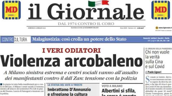 Il Giornale: "Atalanta, terzo anno da Champions. La Juve batte l'Inter e spera ancora"