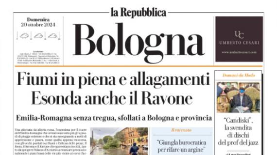 La Repubblica (ed. Bologna): "Il Bologna si fa rimontare, triste pari col Genoa"