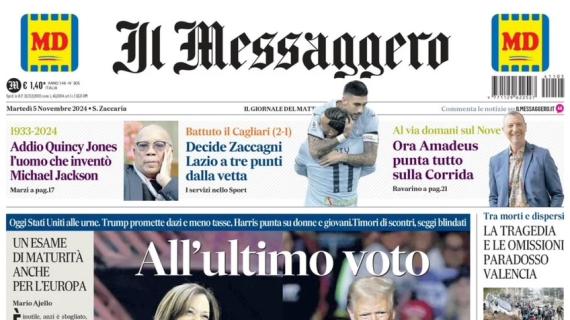 Il Messaggero: "Decide Zaccagni, Lazio al 3° posto e a 3 punti dalla vetta"