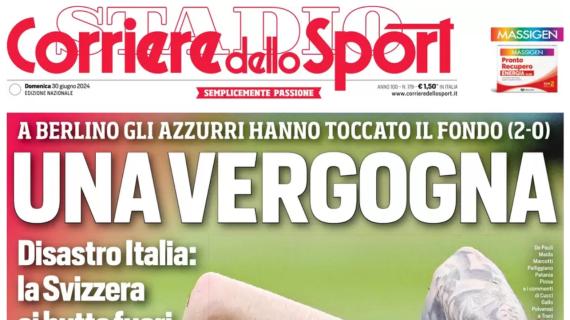 L'apertura del Corriere dello Sport: "Una vergogna"