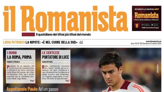 Il Romanista in prima pagina su Paulo Dybala: "Joya e dolori"