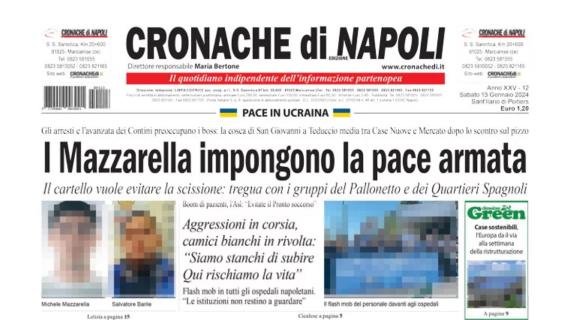 Cronache di Napoli: "Napoli, derby della paura: azzurri costretti a vincere per uscire dalla crisi"