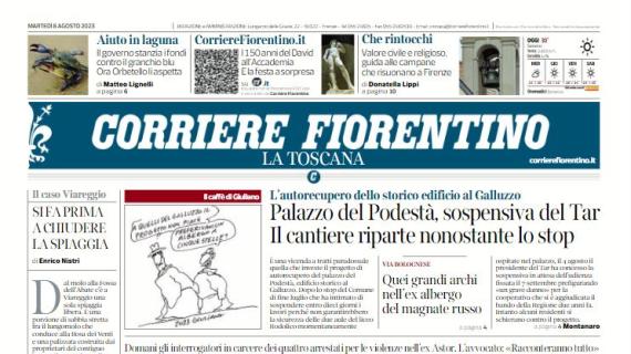 Il Corriere Fiorentino: "Il ballo delle punte: via Cabral, dentro Beltran. E arriva pure Nzola"