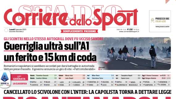 Campione d'inverno a +7 su Milan e Juve, l'apertura del Corriere dello Sport: "RincantaNapoli"