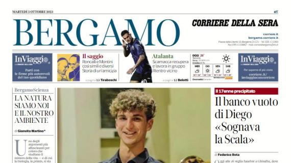 Il Corriere di Bergamo: "Scamacca recupera e lavora in gruppo: rientro vicino"