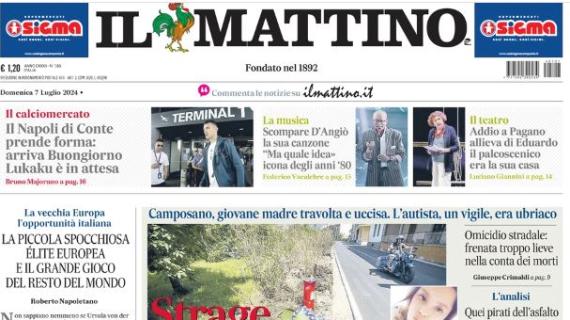 Il Mattino: "Il Napoli di Conte prende forma: arriva Buongiorno, Lukaku è in attesa"