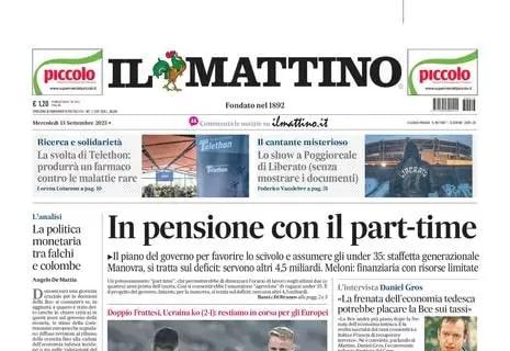 Il Mattino: "Spalletti rianima la giovane Italia. Frattesi super, la Nazionale scaccia i fantasmi"