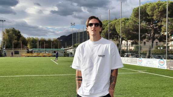 Roma, Zaniolo oggi in visita al centro sportivo della Virtus Entella