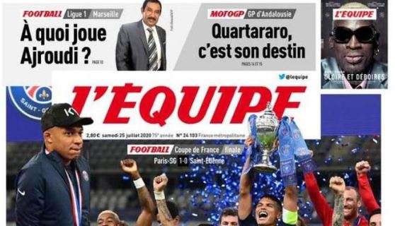 L'apertura de L'Equipe sulla vittoria del PSG: "A caro prezzo"