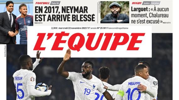 Pari per la Francia in Grecia, L'Equipe titola prima pagina: "Euro comunque"