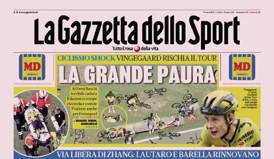 La prima pagina de La Gazzetta dello Sport sui rinnovi in casa Inter: "Vi ricompro"