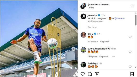 Juventus, Bremer aumenta i carichi di lavoro: obiettivo Mondiale per Club