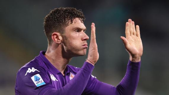 Fiorentina in vantaggio sulla Juventus dopo un quarto d'ora: l'1-0 è segnato da Gosens